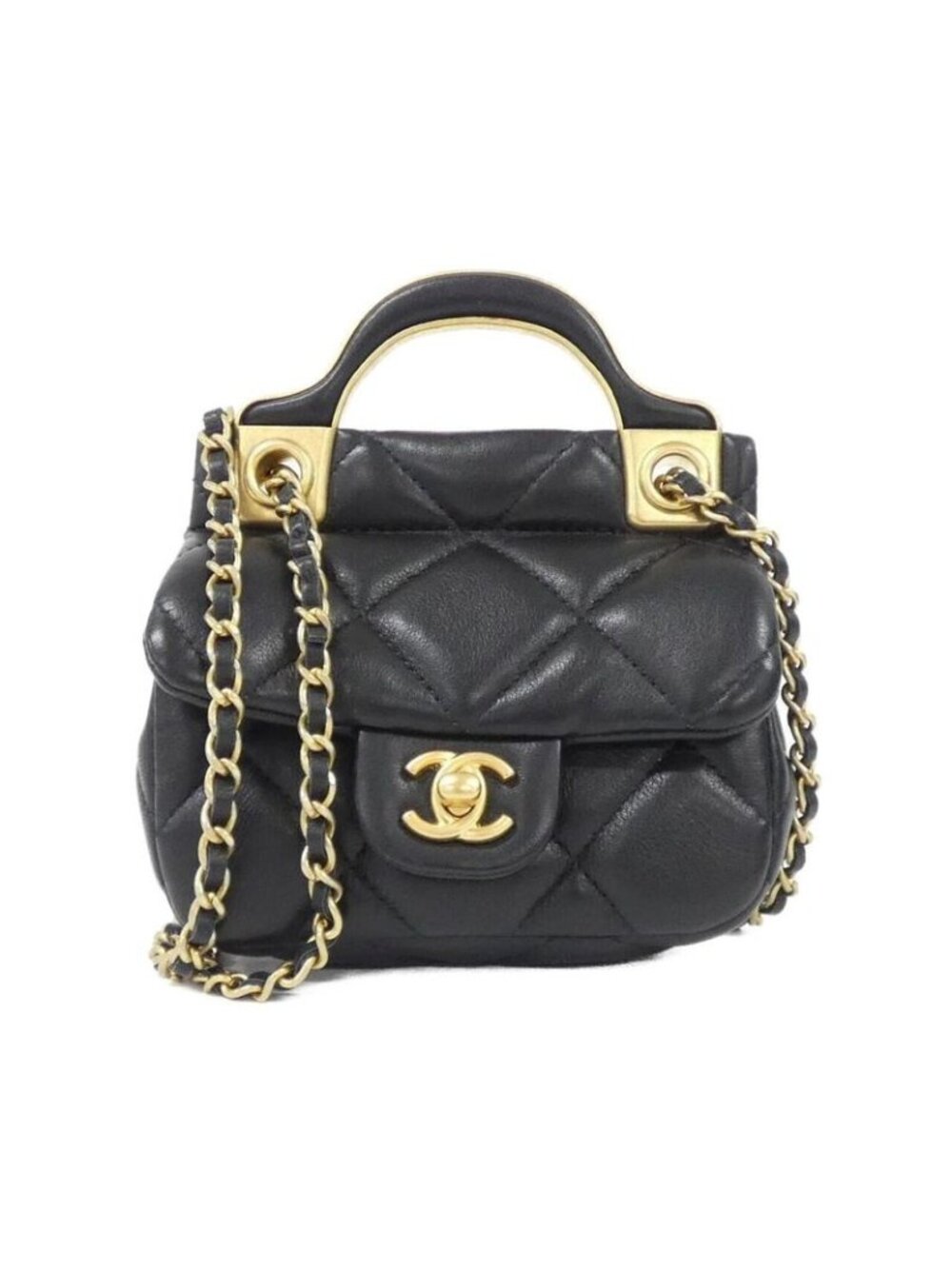 Chanel Card Case Card Holders Gold